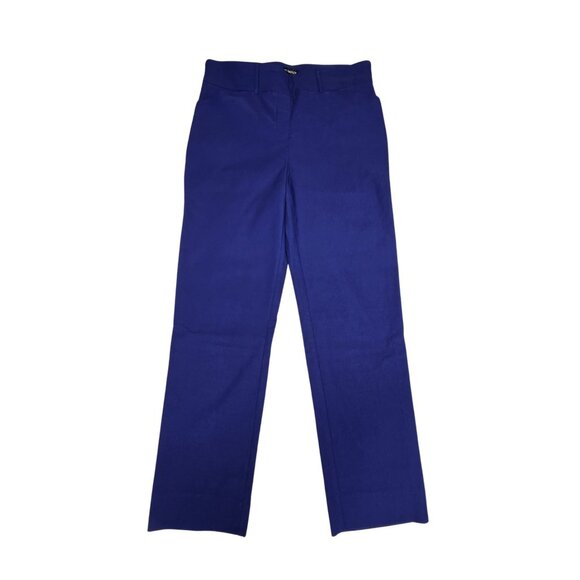 Hilary Radley Blue Pull-On Pants M Stretch Comfort Work Wear Straight Leg - Picture 4 of 7